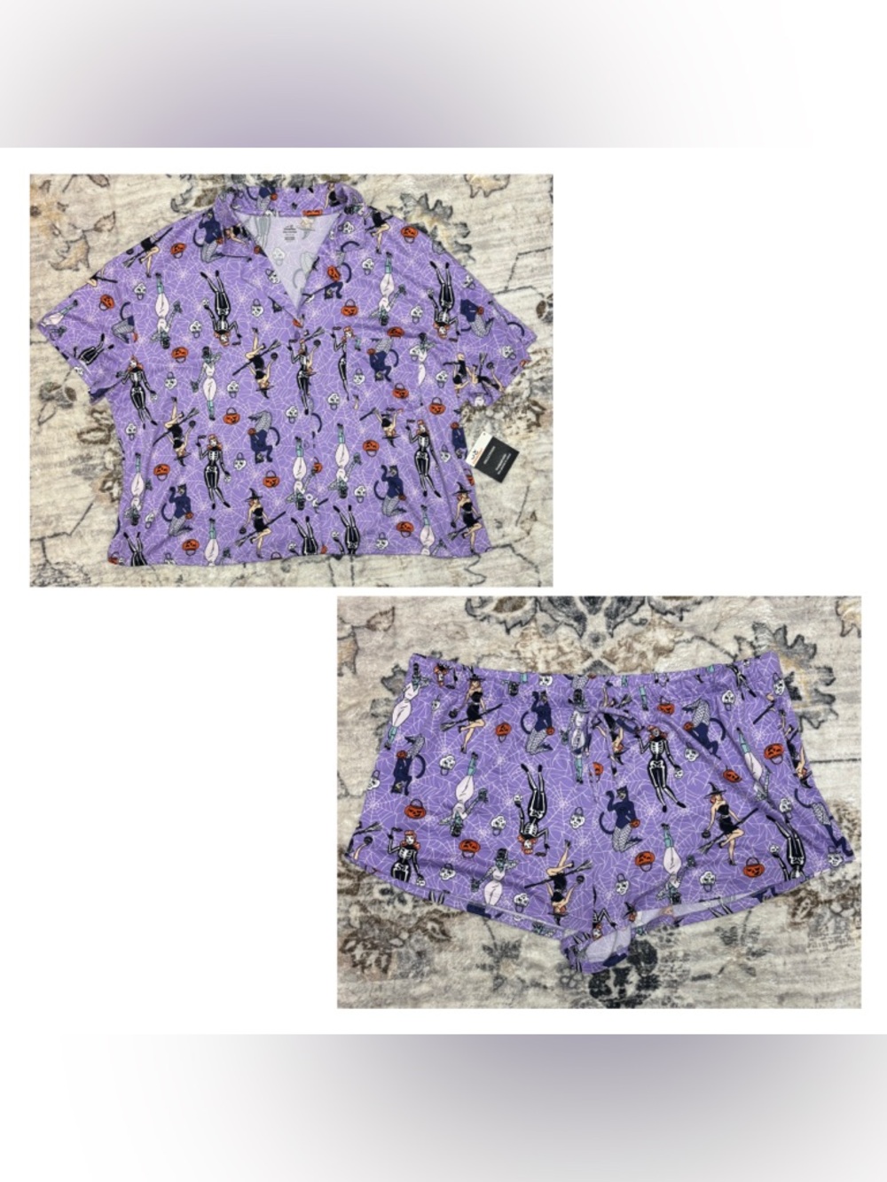 WAY TO CELEBRATE MONSTER PRINT 2 PIECE PJ SET - Picture 5 of 10